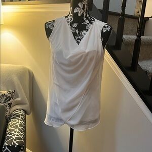 Ann Taylor Cream Blouse -Size Small